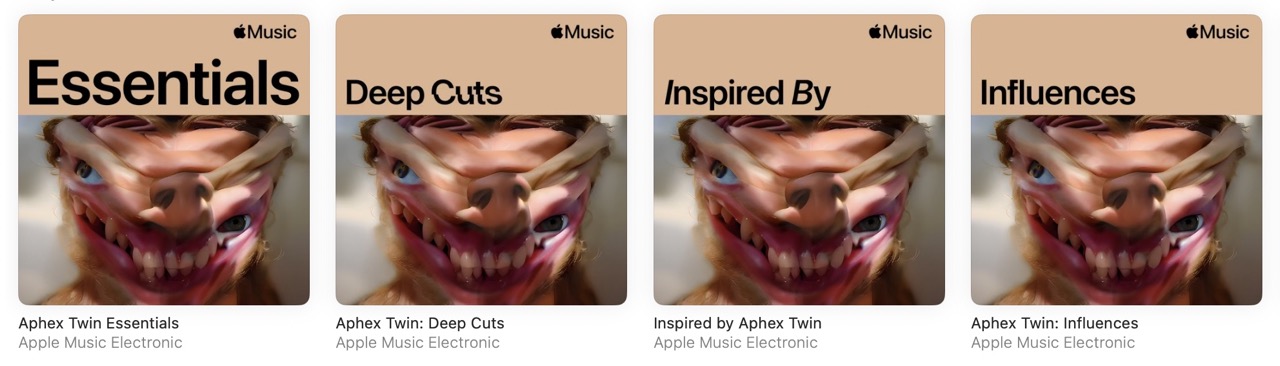 Aphex Twin’s playlists